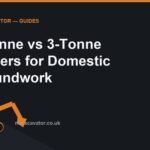 1-Tonne vs 3-Tonne Diggers for Domestic Groundwork