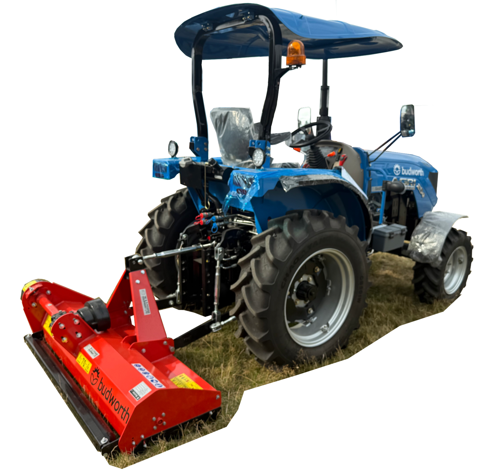 Tractor Perkins Budworth With 105 PTO Flail Mower Tractor Perkins Budworth With 105 PTO Flail Mower