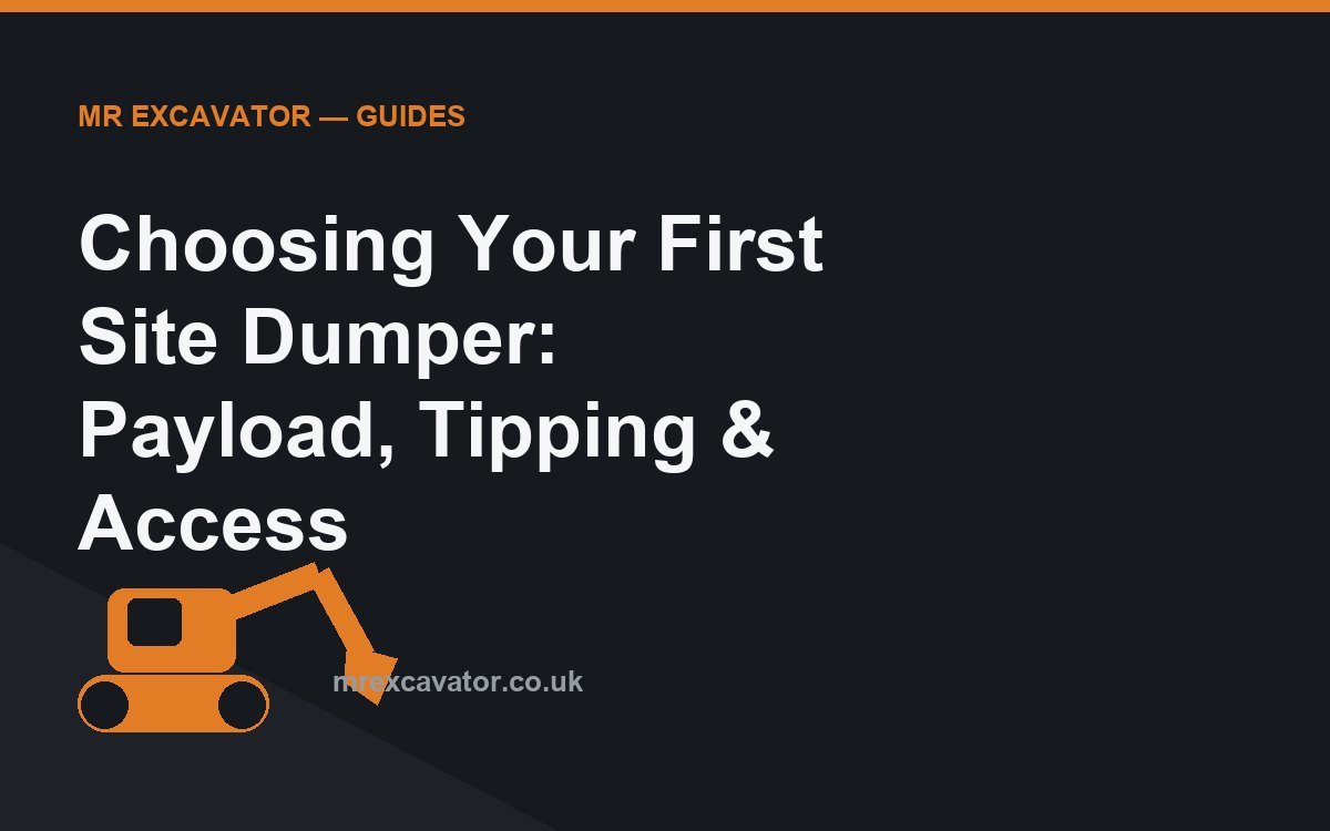 Choosing Your First Site Dumper: Payload, Tipping & Access