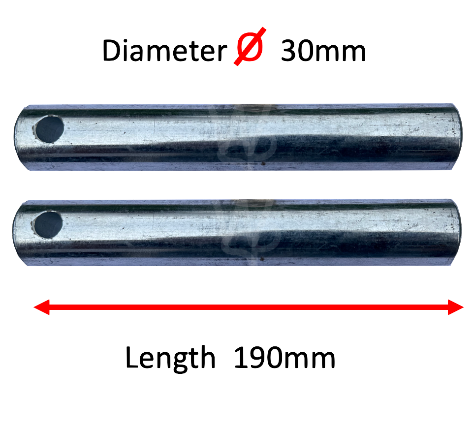 Excavator Bucket Pins 30mm No Head (1 set 2 Pins) Excavator Bucket Pins 30mm No Head (1 set 2 Pins)
