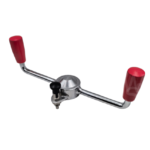 Flail mower height adjust handle