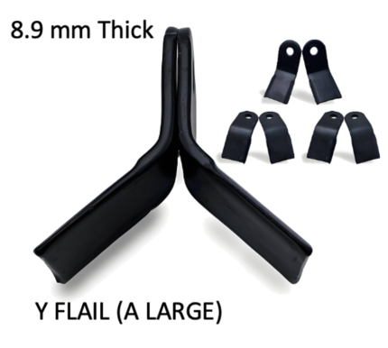 Flail Mower Blade (Set of 6) for ATV (A)