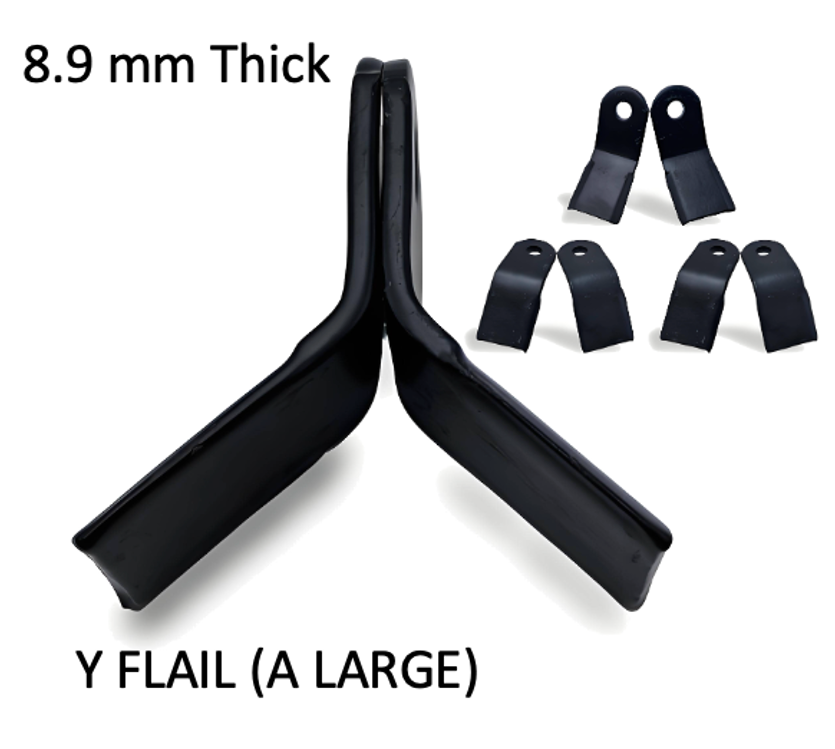 Flail Mower Blade (Set of 6) for ATV (A) Flail Mower Blade (Set of 6) for ATV (A)
