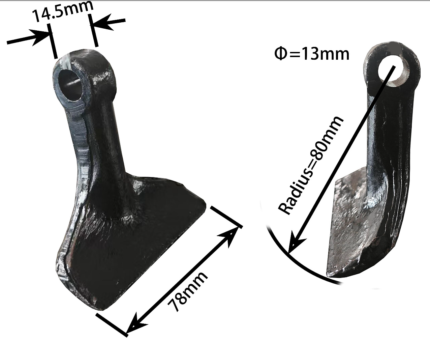 Flail Mower Blade Hammer (Set of 5) For ATV / APE / LINCE Flail Mower (D)