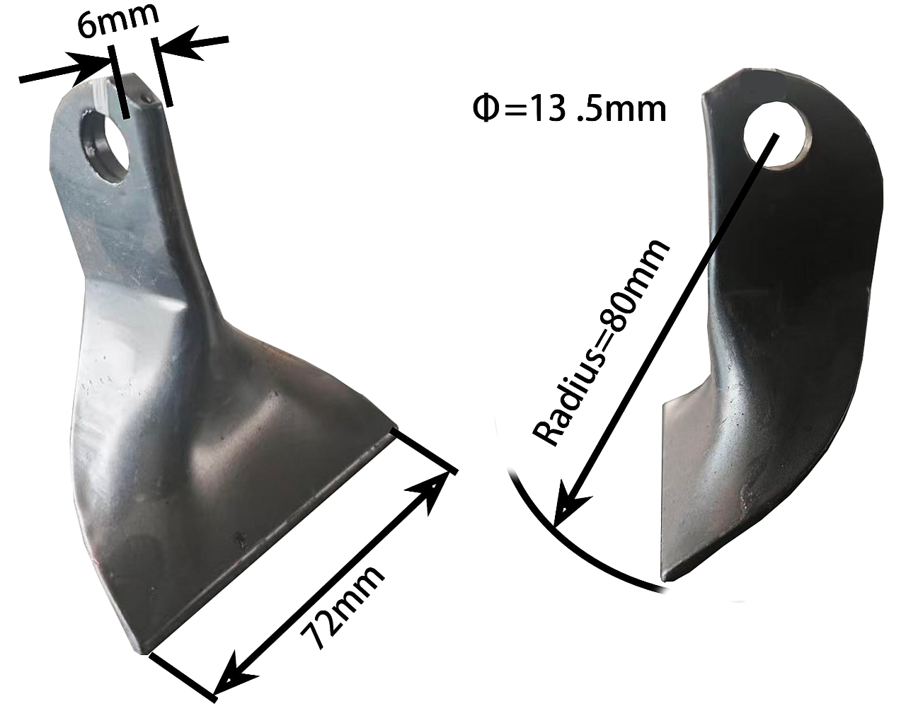 Flail Mower Blade Hammer (Set of 5) for EF / ATV / AGL / BCRL Flail Mower (F) Flail Mower Blade Hammer (Set of 5) for EF / ATV / AGL / BCRL Flail Mower (F)
