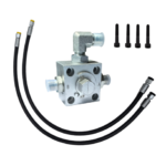 Hydraulic auxiliary connection block (3 way) Full Kit