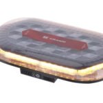 LA20160 Mini light bar LED rechargeable, with remote, amber, magnetic, 326x63x184mm, 48 high power LED's, Kramp