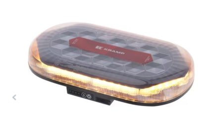 LA20160 Mini light bar LED rechargeable, with remote, amber, magnetic, 326x63x184mm, 48 high power LED's, Kramp