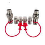 Mini Digger Hydraulic Quick Coupling Kit 3/8“ M18