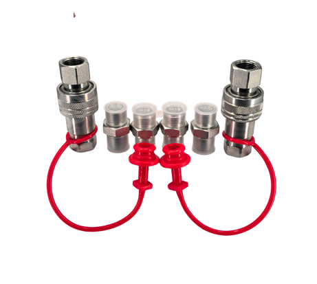 Mini Digger Hydraulic Quick Coupling Kit 3/8“ M18 Mini Digger Hydraulic Quick Coupling Kit 3/8“ M18