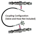 Mini Digger Hydraulic Quick Coupling Kit 3/8“ M18
