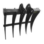 Mini Digger Rake (25mm Pins)