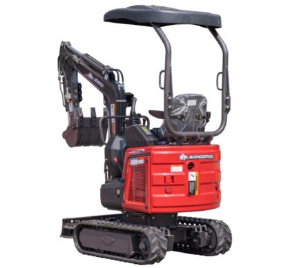 Mini Digger Rhinoceros Kubota KS12-9 Includes 200/300/500 Bucket & Removable Roof