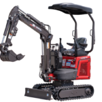 Mini Digger Rhinoceros Kubota KS12-9 Includes 200/300/500 Bucket & Removable Roof