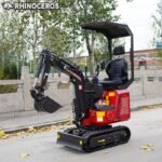 Mini Digger Rhinoceros MY660 Swing Boom Includes 200/300/500 Bucket & Removable Roof