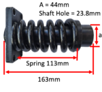 Track tensioner spring