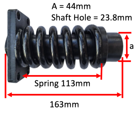 Track tensioner spring
