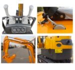 Mini Digger Rhinoceros XN08 - Swing Boom Includes 200/300/500 Bucket & Removable Roof