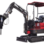 Mini Digger Rhinoceros XN08 - Swing Boom Includes 200/300/500 Bucket & Removable Roof