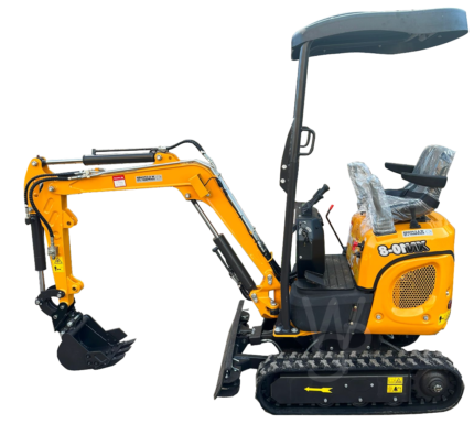 Mini Digger Rhinoceros XN10-9 (Swing Boom & Extension Tracks) Includes 200/300/500 Bucket & Removable Roof