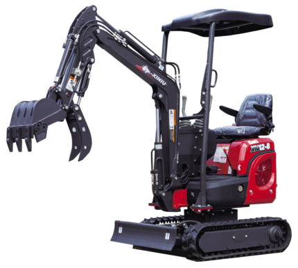 Mini Digger Rhinoceros XN12-8 Kubota Swing Boom Includes 200/300/500 Bucket & Removable Roof