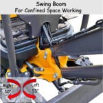 Mini Digger Rhinoceros XN12-8 Kubota Swing Boom & Extension Tracks Includes 200/300/500 Bucket & Removable Roof