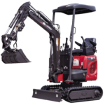 Mini Digger Rhinoceros Kubota XN12-9 Includes 200/300/500 Bucket & Removable Roof