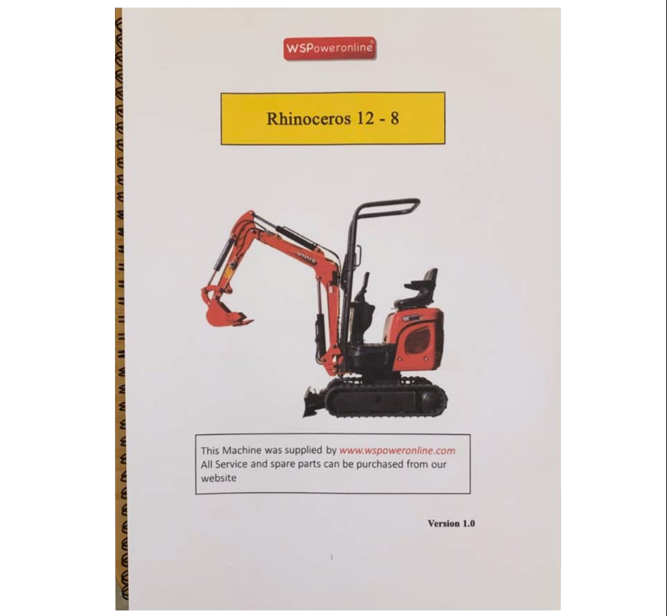 Mini Digger XN12 - 8 Service Manual Mini Digger XN12 - 8 Service Manual