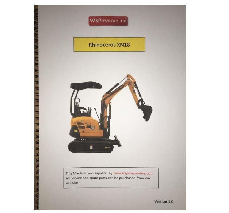Mini Digger XN18 Service Manual Mini Digger XN18 Service Manual
